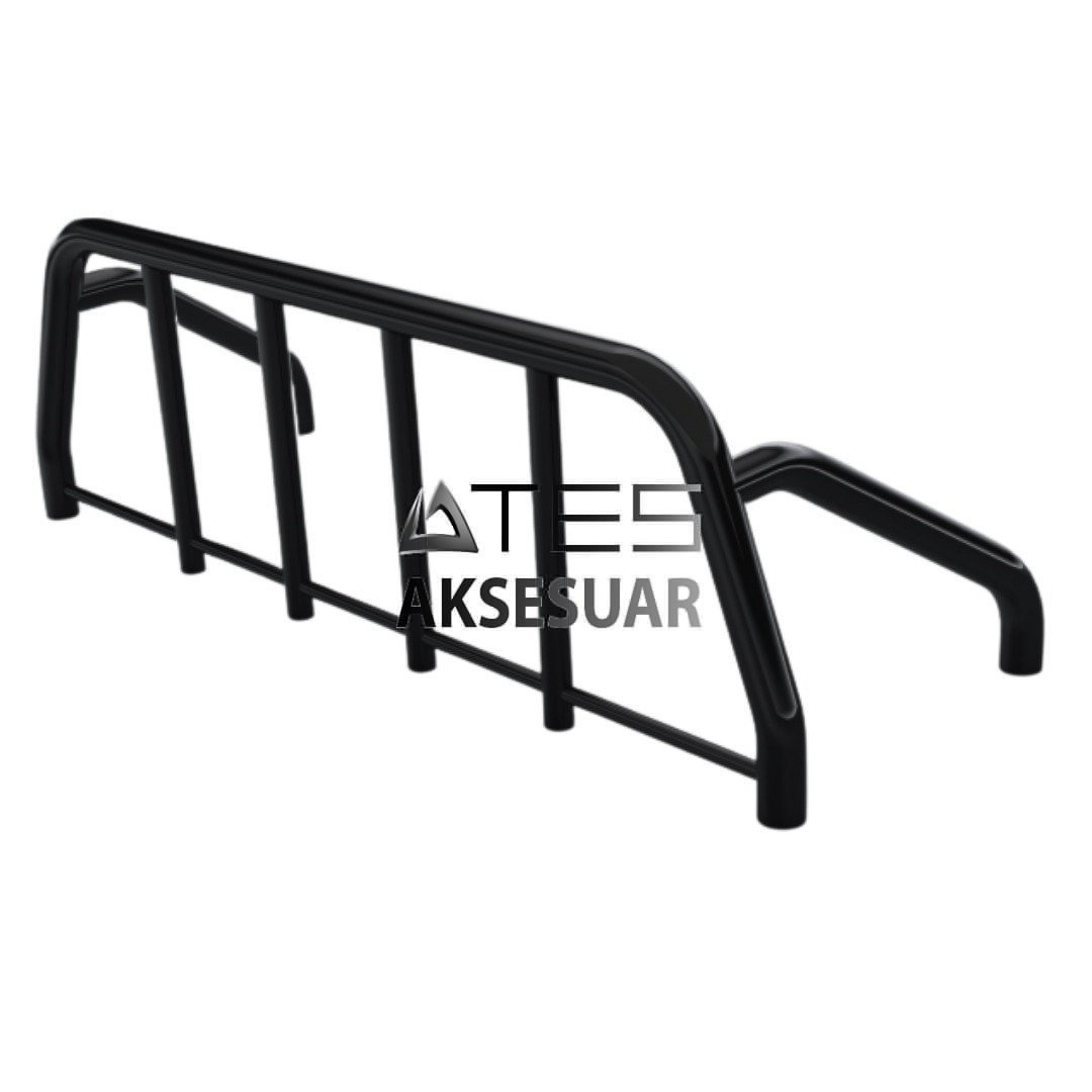 c9330153-82d8-4725-b2d9-f40f3b9380f4-11.jpg TOYOTA HILUX 2020+ VİLLAGE BLACK Pickup Boru Tip Rollbar - Görsel 1