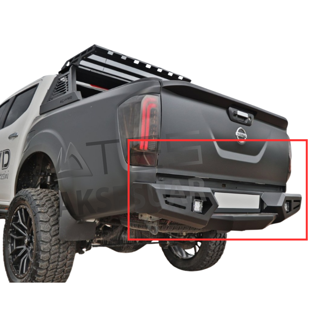 nissan-navara-arka-tampon-metal.png Nissan Navara Arka Metal Tampon - Görsel 1