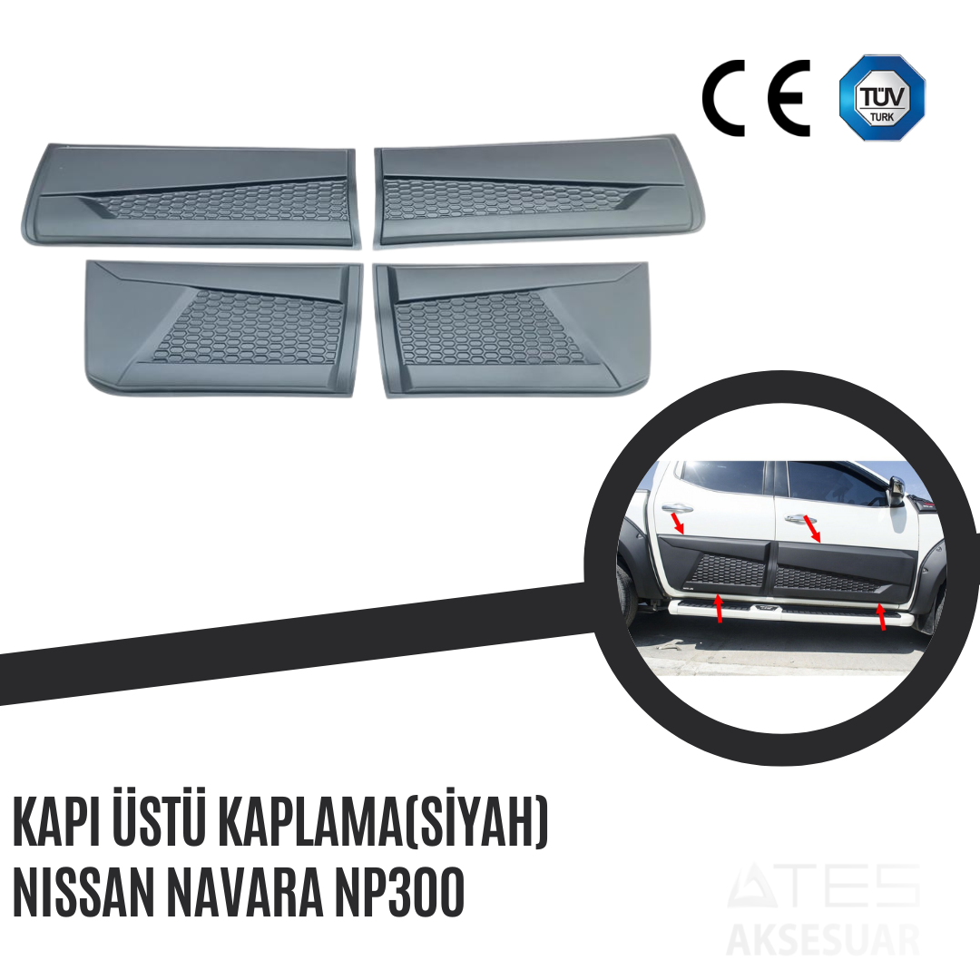 stop-lamba-seti-siyah-ledli-ford-ranger-ates-aksesuar-90.png Kapı Üstü Kaplama (Siyah) Nissan Navara Np300 - Görsel 1