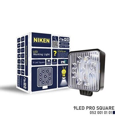 CALISMA LAMBASI 9 LEDLİ KARE 22-27 W