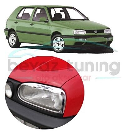 Volkswagen Golf 3 Far Çerçevesi Kromu Nikelajı 1992-1998