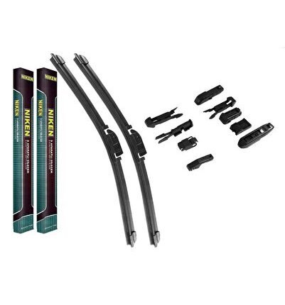 Niken Yeni Seri Seat Altea Silecek Takımı 2004-2008 A958S Muz Tip Silecek Aparatlı