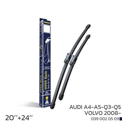 Audı A4 2007-2015 / A5 2007-2016 / Q3 2012- / Q5 2008- / Volvo 2008-Araca Özel Silecek