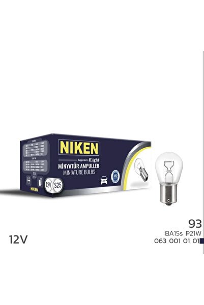 1_org_zoom-15314.jpg 12V 93 Ampul (P21W) BA15S (10'lu) - Görsel 1