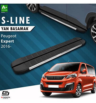 Peugeot Expert 3 Kısa Şase S-Line Krom Yan Basamak 213 Cm 2016 Üzeri A+ Kalite PE-EX3-KS-YBS-SL-KA-2