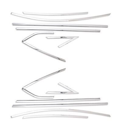 Uyumlu Forrd Focus 3 Hb Krom Cam Çerçevesi 2011-2018 Paslanmaz Çelik