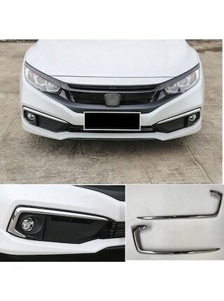 Honda Civic Fc5 Sis Farı Üst Kaşı Çıtası Kaplaması Krom 2019-