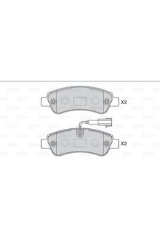 VALEO 670223 Arka Balata Ducato-Jumper-Boxer 2.0D-2.3D-3.0D-Hdi 07