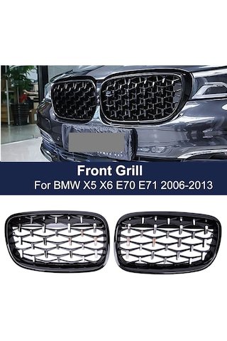 IMG-3598346690892363638.jpg Bmw X5 E70 Ön Panjur Böbrek Diamond Model Oem - Görsel 1