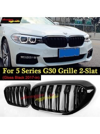 Bmw 5 Serisi G30 F90 Piano Black Ön Panjur M5 Izgara Böbrek