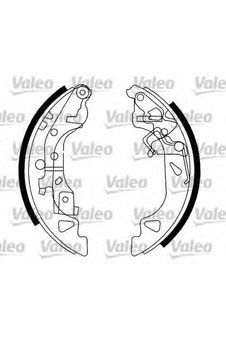 ARKA FREN BALATASI PABUC PUNTO II 99 05 1.2I 1.9JTD ABS PUNTO II 99 05 1.2I VALEO 562990 OEM