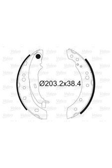 ARKA FREN BALATASI PABUC COLT 04-12 VALEO 564097 - OEM