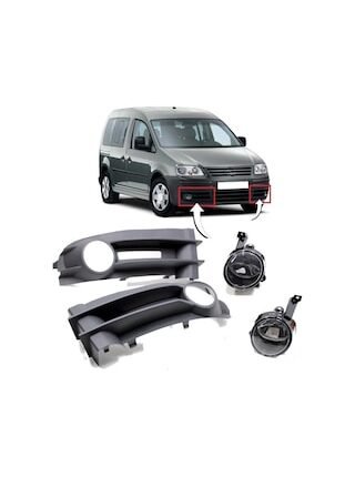 Vw Volkswagen Caddy Sis Farı Çerçeveli Oem Tip