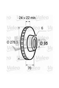 Valeo-186210 Fren Diski Ön (6D 278Mm) Master I 80- 514791682