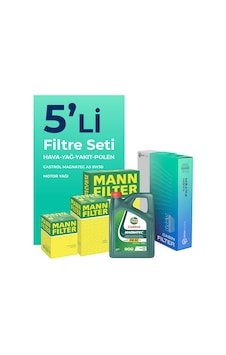 Mann Ford Tourneo Custom 2.2 Dizel Filtre Bakım Seti Castrol Motor Yağlı (2012-2019) 5 Li