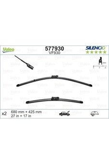 VALEO 577930 SİLENCİO VF930×2 680 425MM ÖN P3008-DS-C5 SİLENCİO X