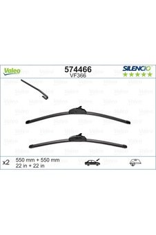 Valeo-574466 Valeo Silencio X-Trm Flat Blade Vm366 X2 550 550 Mm 515289407